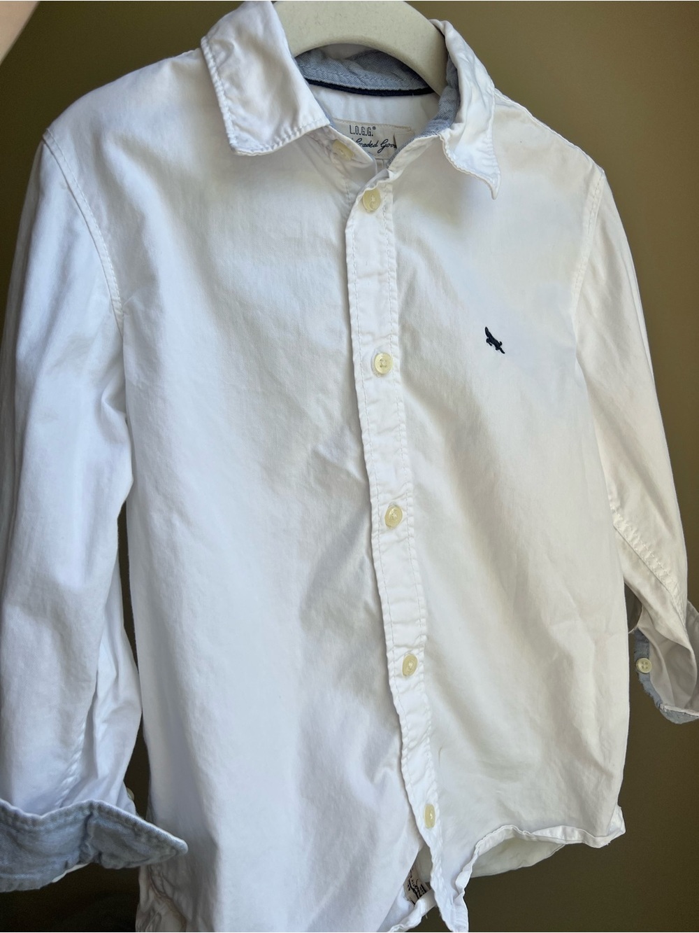 L.O.G.G. Boys' White Oxford Button-Down Shirt